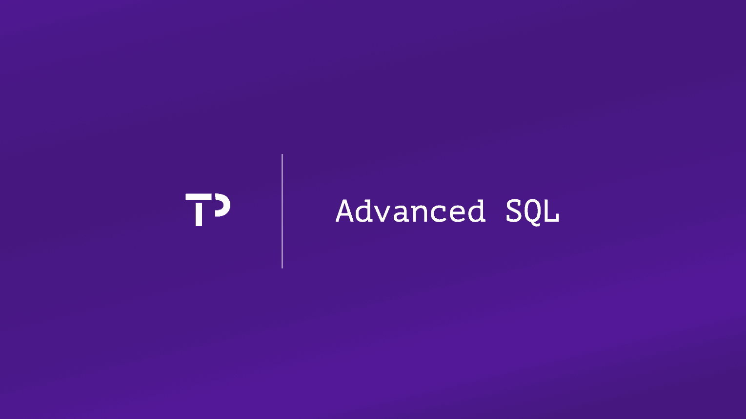 Advanced SQL interview questions and answers